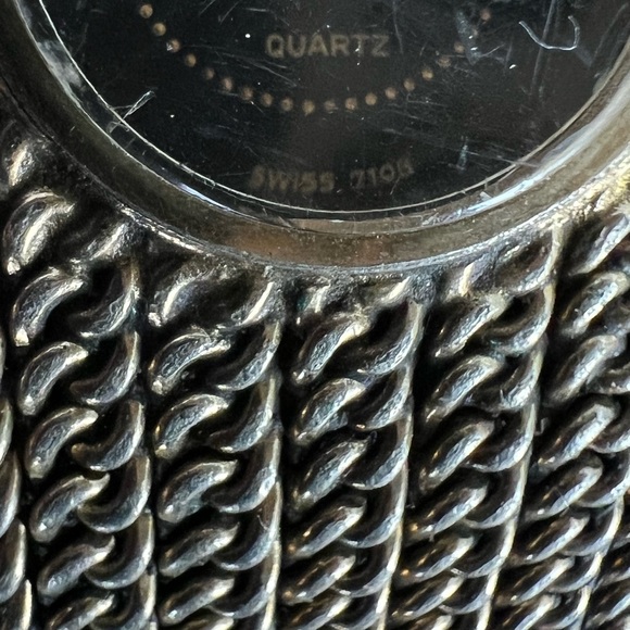 Bulova Ladies Watch Rare Vintage Mesh Bracelet Diamond in Black Dial - Picture 7 of 12